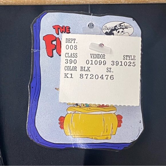 Vintage 1994 Flintstones Satin Vest Waistcoat Leopard Print Hanna-Barbara NWT - Picture 6 of 9